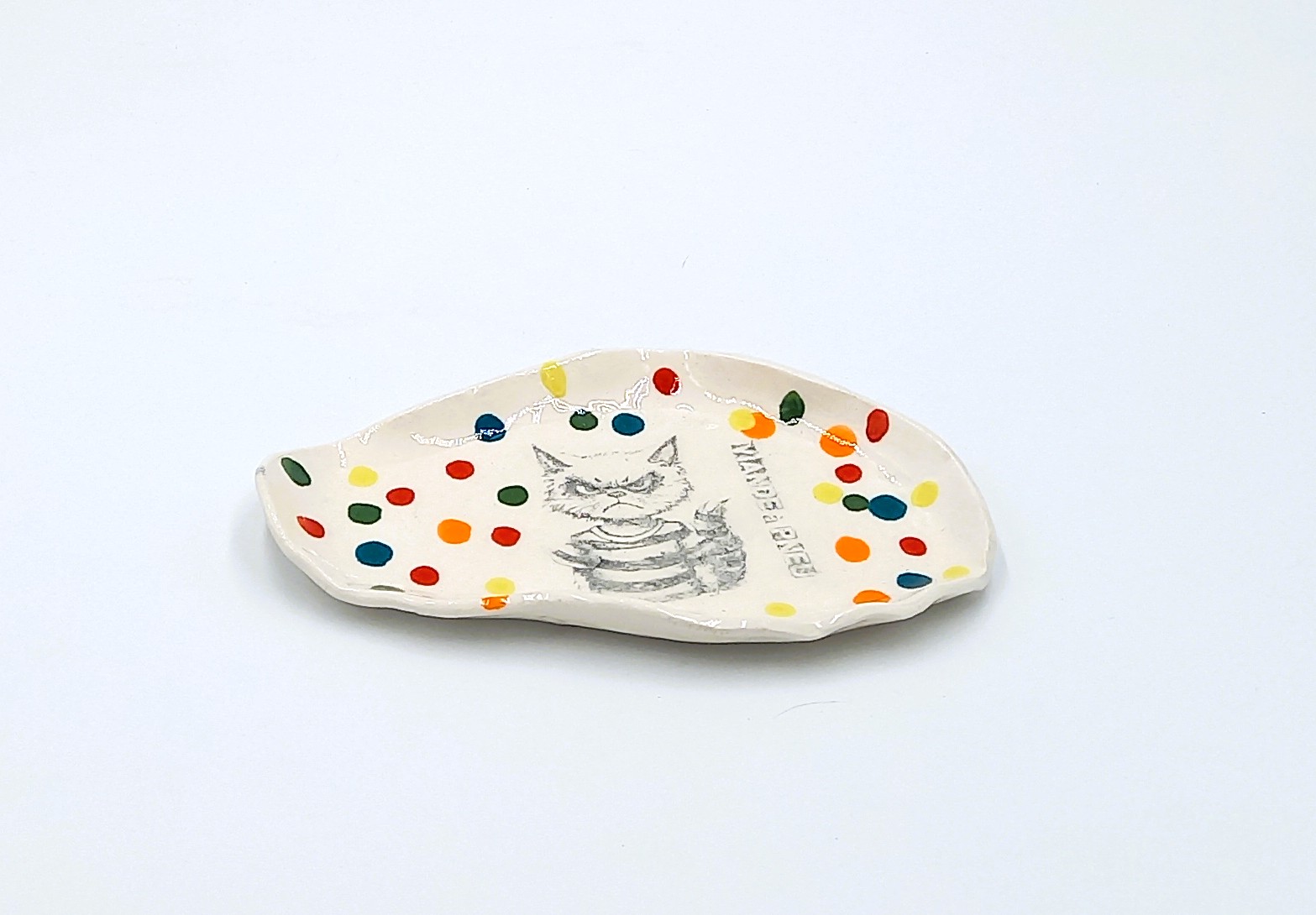 MINI VIDE POCHE ou RECIPIENT SACHET DE THÉ forme Menhir viande à pneu no 135 – Image 2
